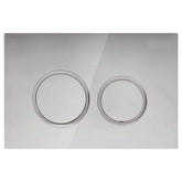 Round Button Flush Plate for R&T In-Wall Cistern Toilet - Chrome